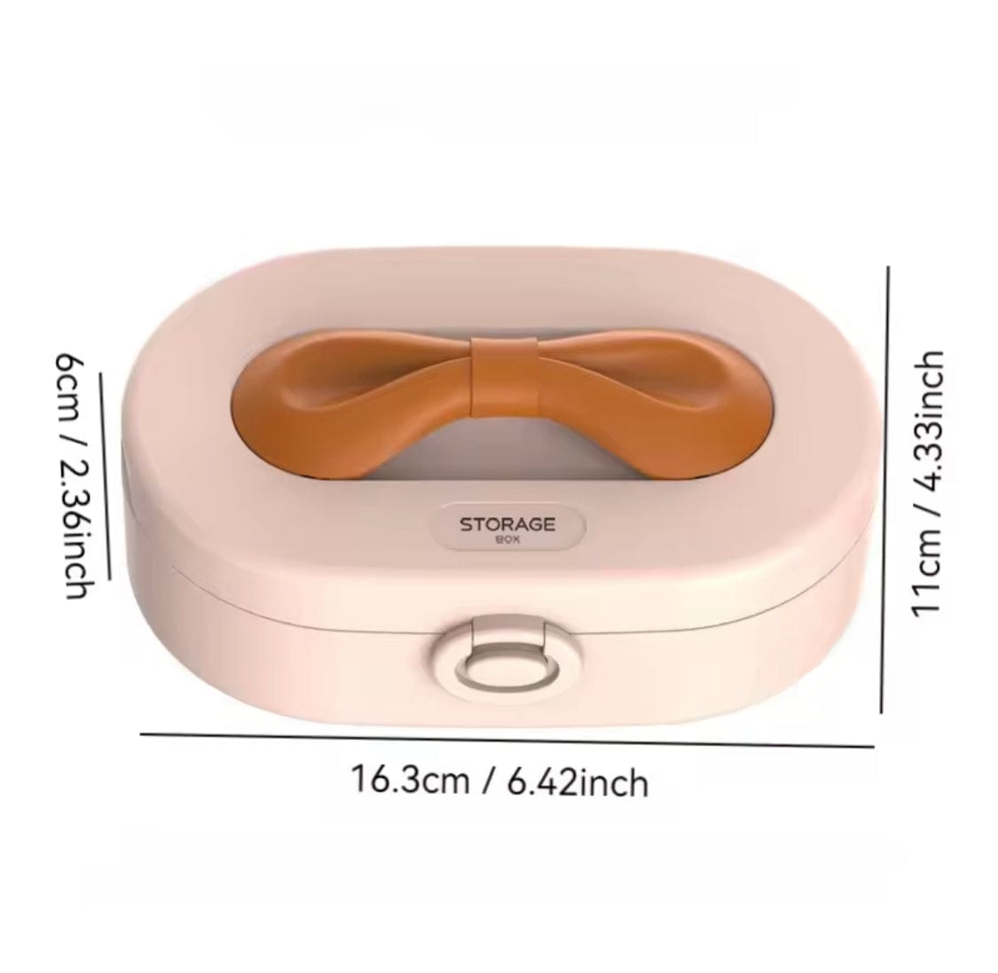 Silicone Premium Bowknot Jewelry Organizer Box with Box Packing