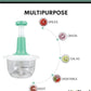 Multifunction Hand Push Chopper With 3 Blades