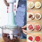 Multifunction Hand Push Chopper With 3 Blades