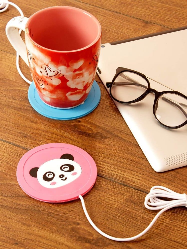 Cartoon Silicone Electric Insulation Coaster USB Warmer