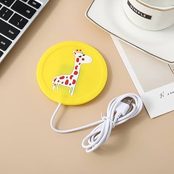 Cartoon Silicone Electric Insulation Coaster USB Warmer