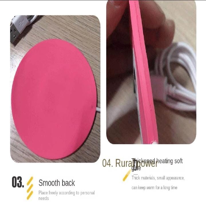 Cartoon Silicone Electric Insulation Coaster USB Warmer