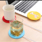 Cartoon Silicone Electric Insulation Coaster USB Warmer