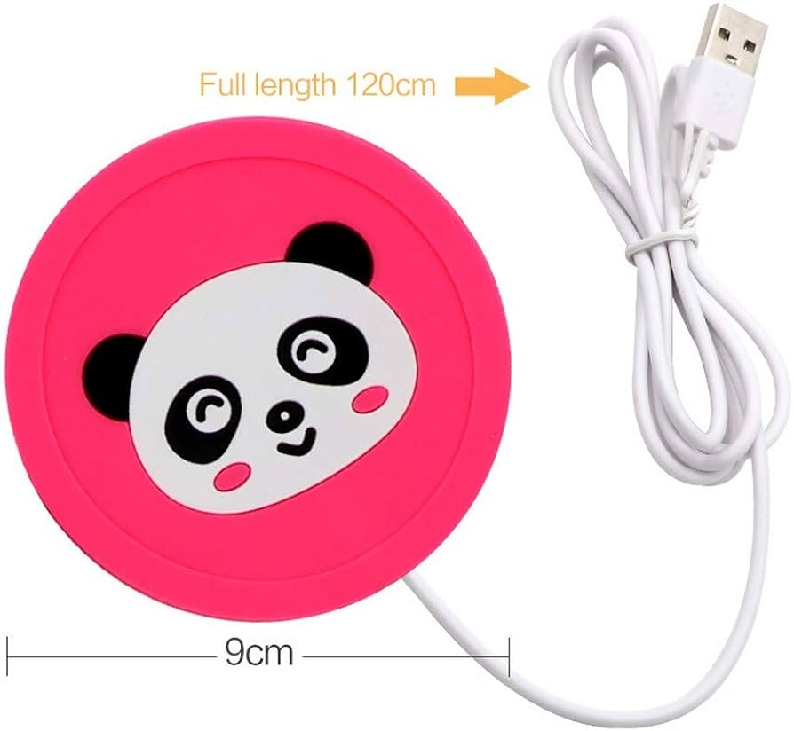 Cartoon Silicone Electric Insulation Coaster USB Warmer