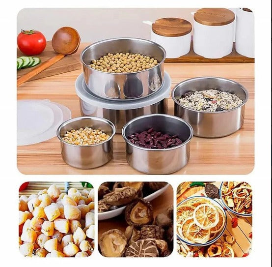 5 Pcs Stainless Steel Bowl Set