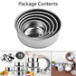 5 Pcs Stainless Steel Bowl Set