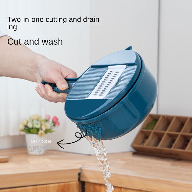 Multi-Function 9-in-1 Vegetable Basket Cutter & Slicer