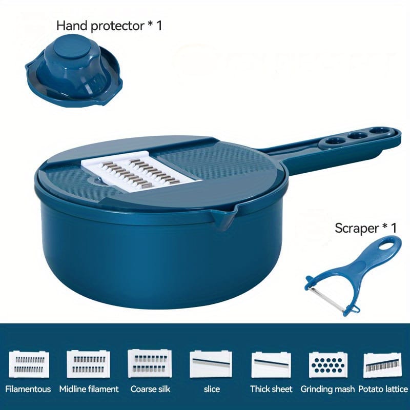 Multi-Function 9-in-1 Vegetable Basket Cutter & Slicer