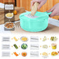 Multi-Function 9-in-1 Vegetable Basket Cutter & Slicer