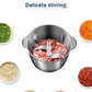 4 Blades Push Chopper with Stainless Steel Bowl