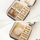Portable PU Leather Jewelry Organizer Box