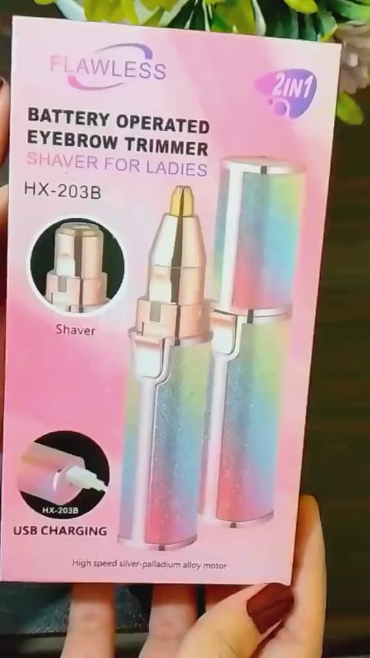 2-in-1 Rechargeable Eyebrow Trimmer