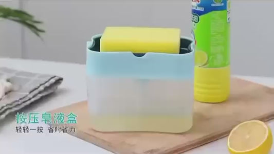 2 In 1 Soap Pump Dispenser with Sponge