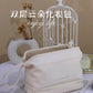 Double Layer Leather Cosmetic Pouch
