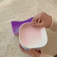 10Pcs Straw Square Plates with Storage Box
